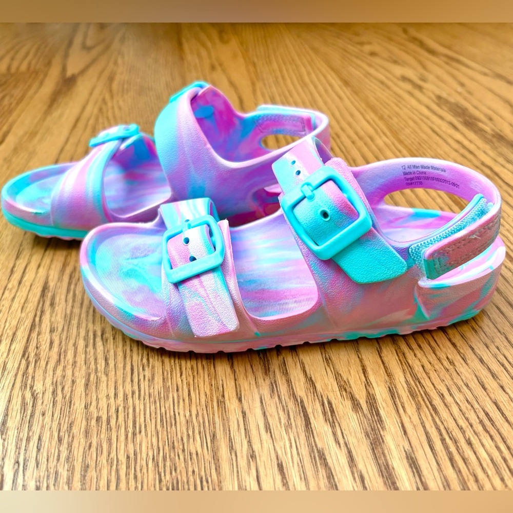 Girls Cat & Jack Ade Footbed Sandals, Size 12